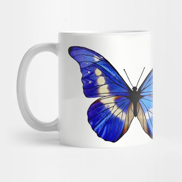 Beautiful Blue Butterfly by stickypixie